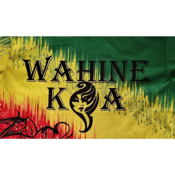 Wahine Koa Shirt Jersey Multicolor Pro Sphere Sz M - Picture 1 of 5